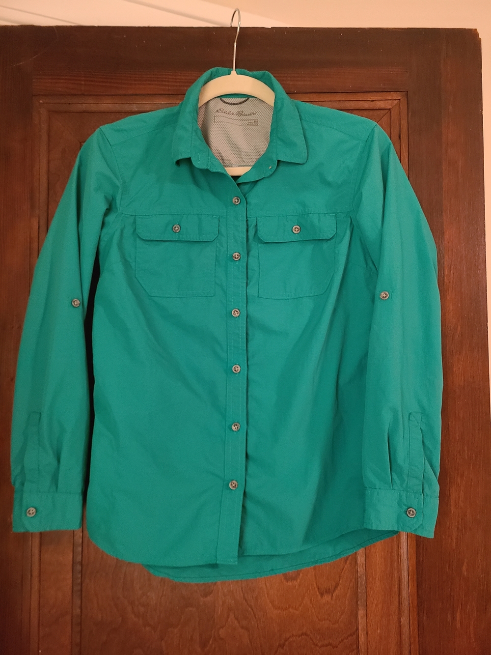 Eddie Bauer Teal Classic Fit Shirt